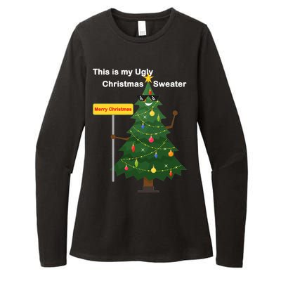 Funny This Is My Ugly Christmas Sweater Womens CVC Long Sleeve Shirt