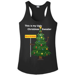 Funny This Is My Ugly Christmas Sweater Ladies PosiCharge Competitor Racerback Tank