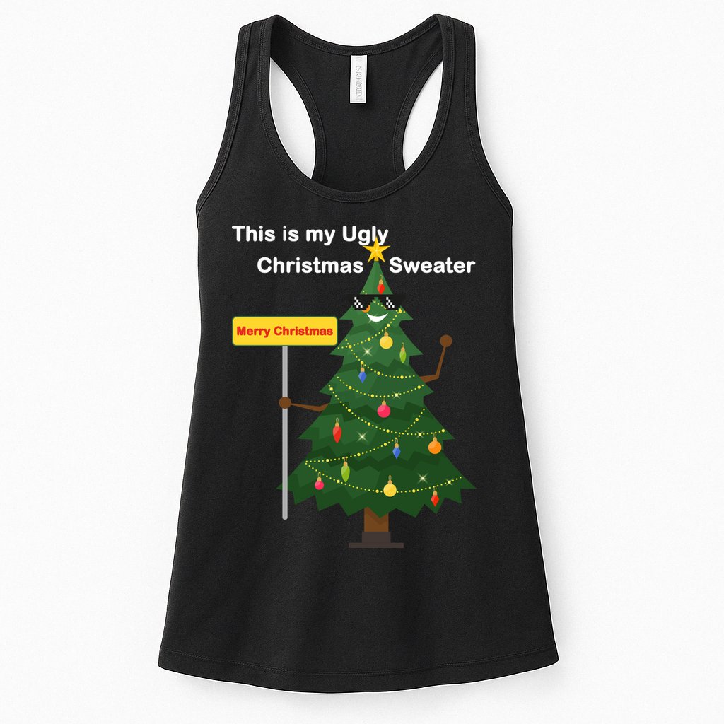 Funny This Is My Ugly Christmas Sweater Womens Tank Top