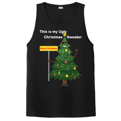 Funny This Is My Ugly Christmas Sweater PosiCharge Competitor Tank