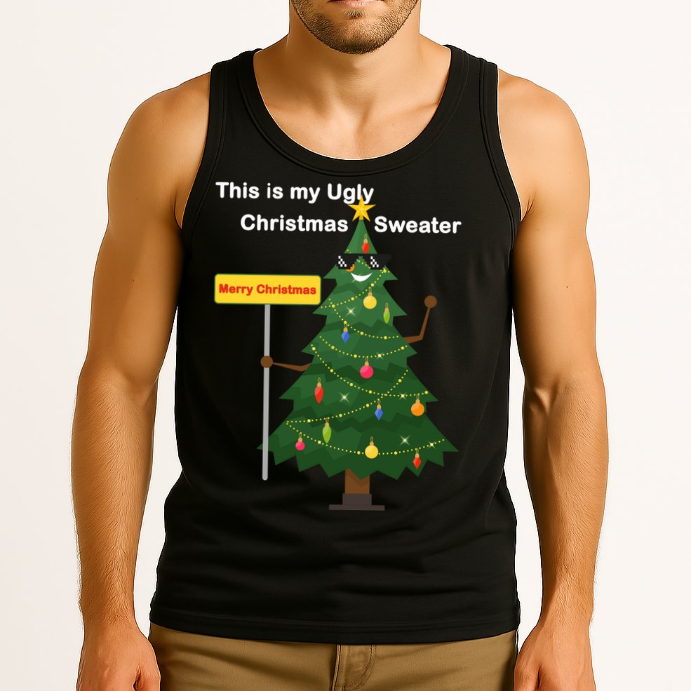 Funny This Is My Ugly Christmas Sweater Tank Top