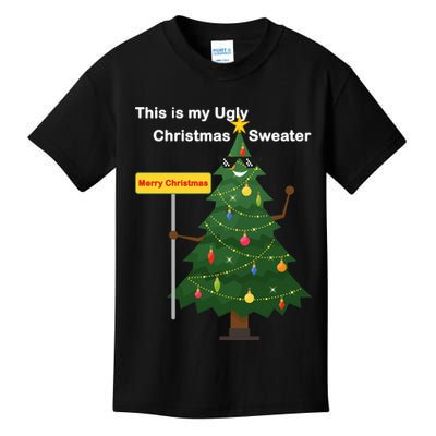 Funny This Is My Ugly Christmas Sweater Kids T-Shirt