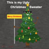 Funny This Is My Ugly Christmas Sweater Vector Backpack