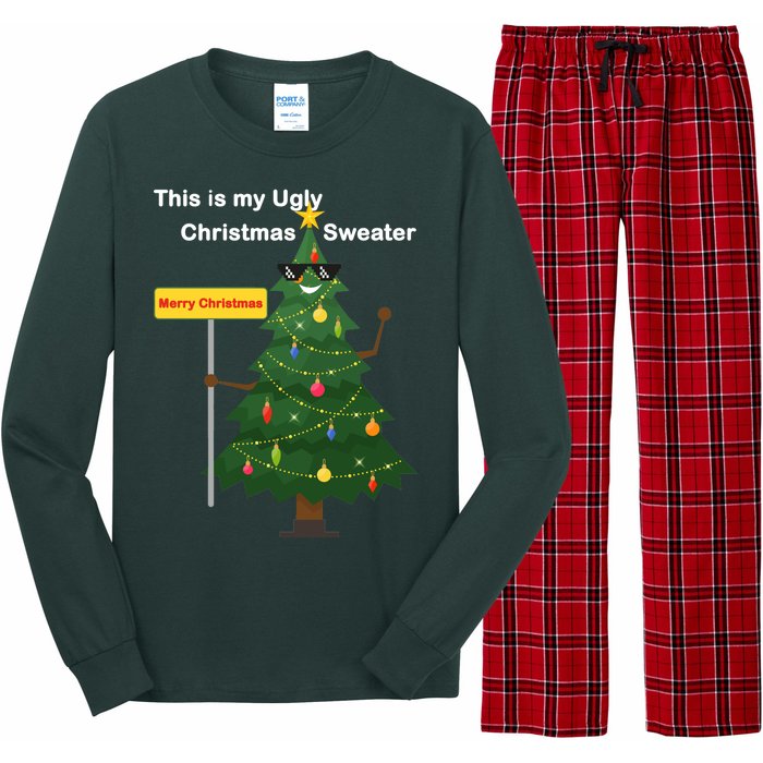 Funny This Is My Ugly Christmas Sweater Long Sleeve Pajama Set