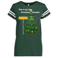 Funny This Is My Ugly Christmas Sweater Enza Ladies Jersey Football T-Shirt