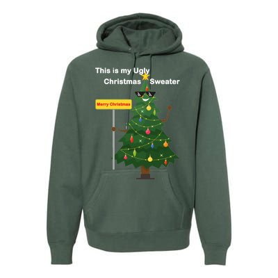 Funny This Is My Ugly Christmas Sweater Premium Hoodie