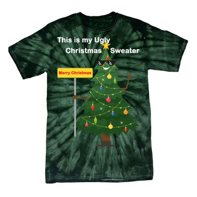 Funny This Is My Ugly Christmas Sweater Tie-Dye T-Shirt