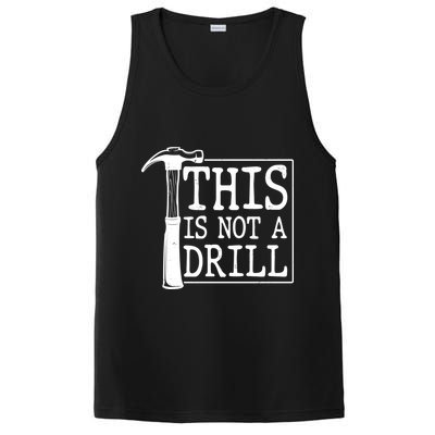 Funny This Is Not A Drill  PosiCharge Competitor Tank