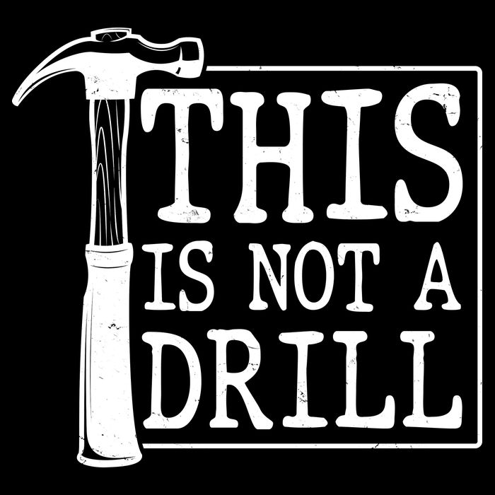 Funny This Is Not A Drill  Women's V-Neck T-Shirt