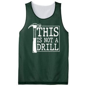 Funny This Is Not A Drill  Mesh Reversible Basketball Jersey Tank