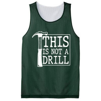 Funny This Is Not A Drill  Mesh Reversible Basketball Jersey Tank