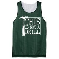 Funny This Is Not A Drill  Mesh Reversible Basketball Jersey Tank