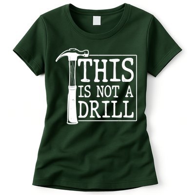 Funny This Is Not A Drill  Womens T-Shirt