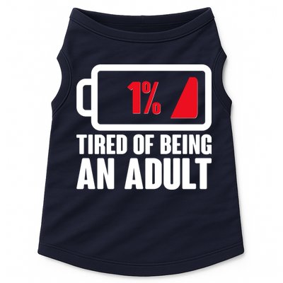 Funny Tired of Being An Adult Low Battery Doggie Tank