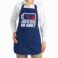 Funny Tired of Being An Adult Low Battery Apron