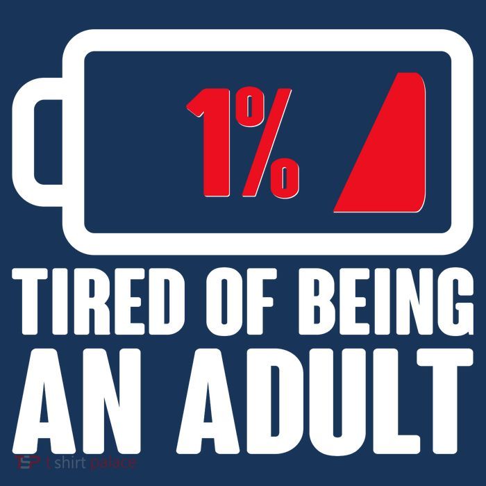 Funny Tired of Being An Adult Low Battery Baby Bodysuit