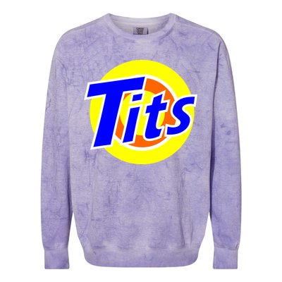 Funny Tits Logo Colorblast Crewneck Sweatshirt