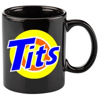 Funny Tits Logo 11oz C Handle Ceramic Mug