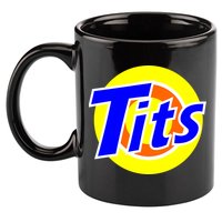 Funny Tits Logo 11oz C Handle Ceramic Mug