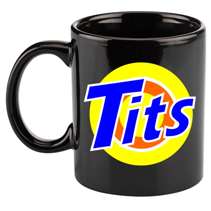 Funny Tits Logo 11oz C Handle Ceramic Mug