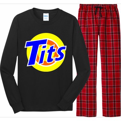 Funny Tits Logo Long Sleeve Pajama Set