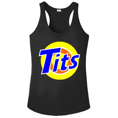 Funny Tits Logo Ladies PosiCharge Competitor Racerback Tank