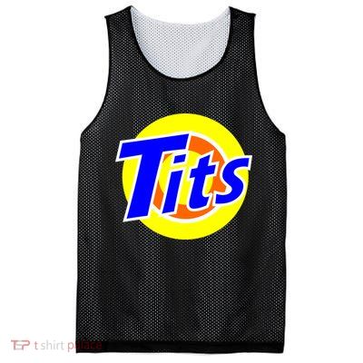 Funny Tits Logo Mesh Reversible Basketball Jersey Tank