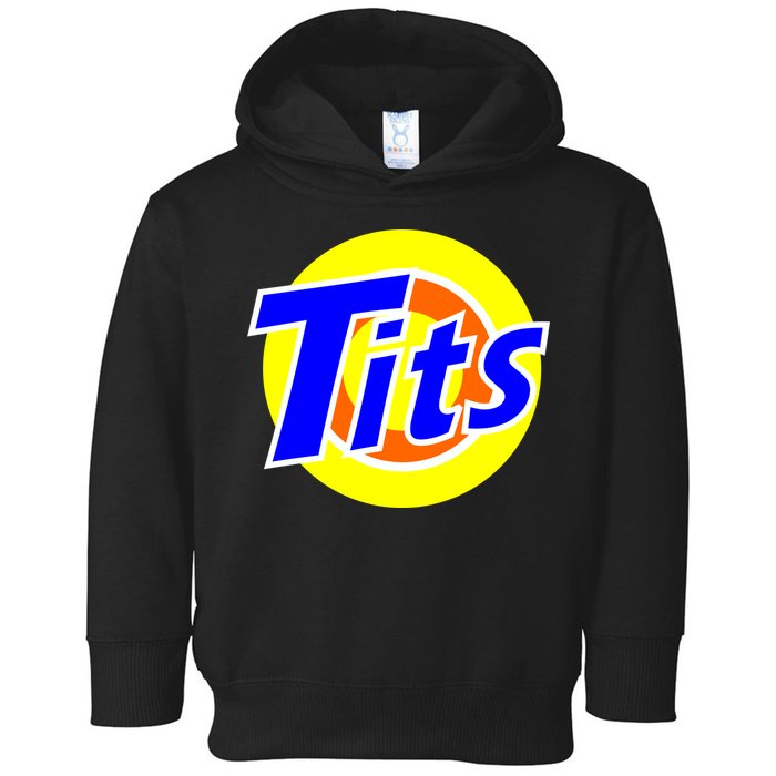 Funny Tits Logo Toddler Hoodie