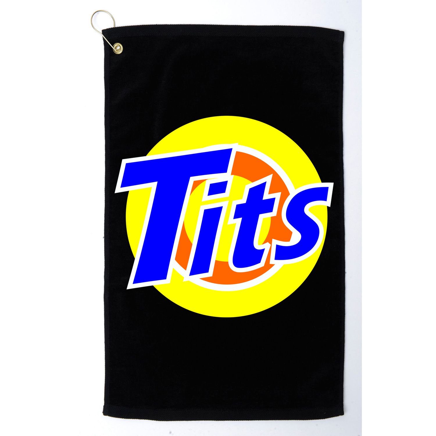 Funny Tits Logo Golf Towel