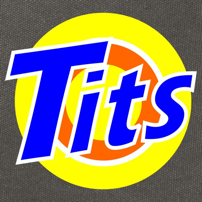 Funny Tits Logo Cotton Canvas Backpack