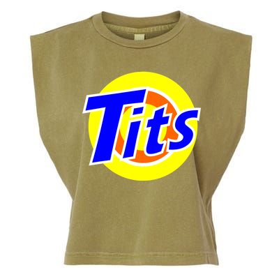 Funny Tits Logo Garment-Dyed Women's Muscle Tee