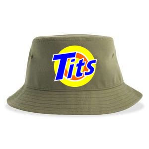 Funny Tits Logo Sustainable Bucket Hat