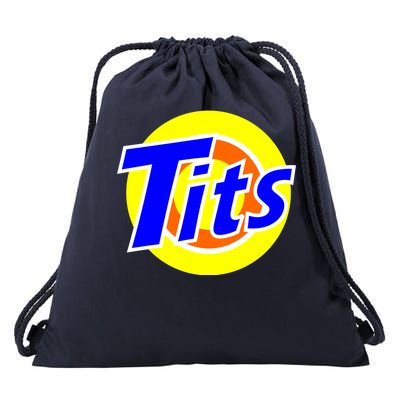 Funny Tits Logo Drawstring Bag