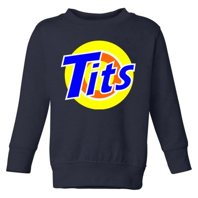 Funny Tits Logo Toddler Sweatshirt