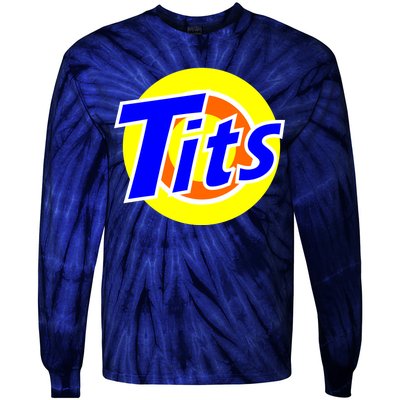 Funny Tits Logo Tie-Dye Long Sleeve Shirt