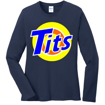 Funny Tits Logo Ladies Long Sleeve Shirt