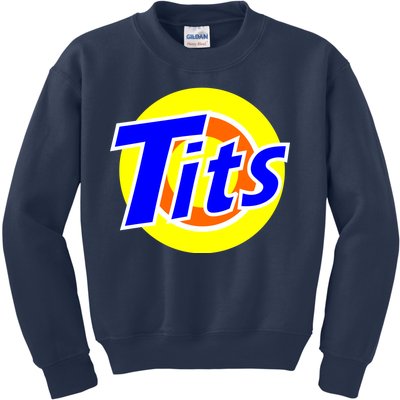 Funny Tits Logo Kids Sweatshirt