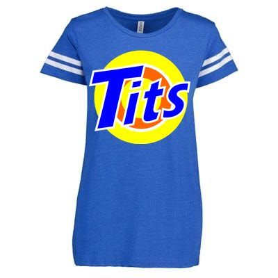 Funny Tits Logo Enza Ladies Jersey Football T-Shirt