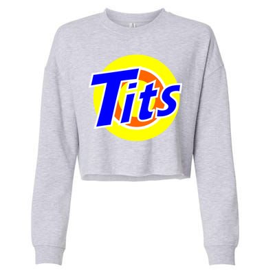 Funny Tits Logo Cropped Pullover Crew