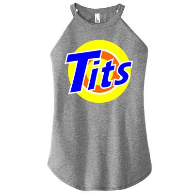 Funny Tits Logo Women's Perfect Tri Rocker Tank