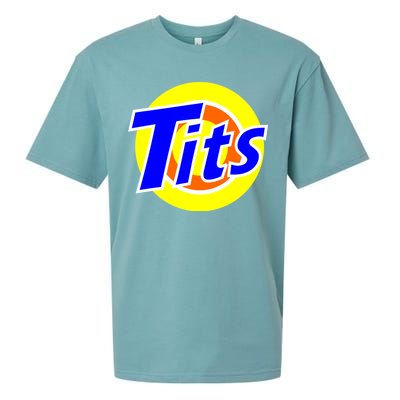 Funny Tits Logo Sueded Cloud Jersey T-Shirt