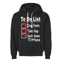Funny To Do List Garment-Dyed Fleece Hoodie
