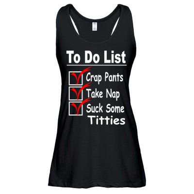 Funny To Do List Ladies Essential Flowy Tank