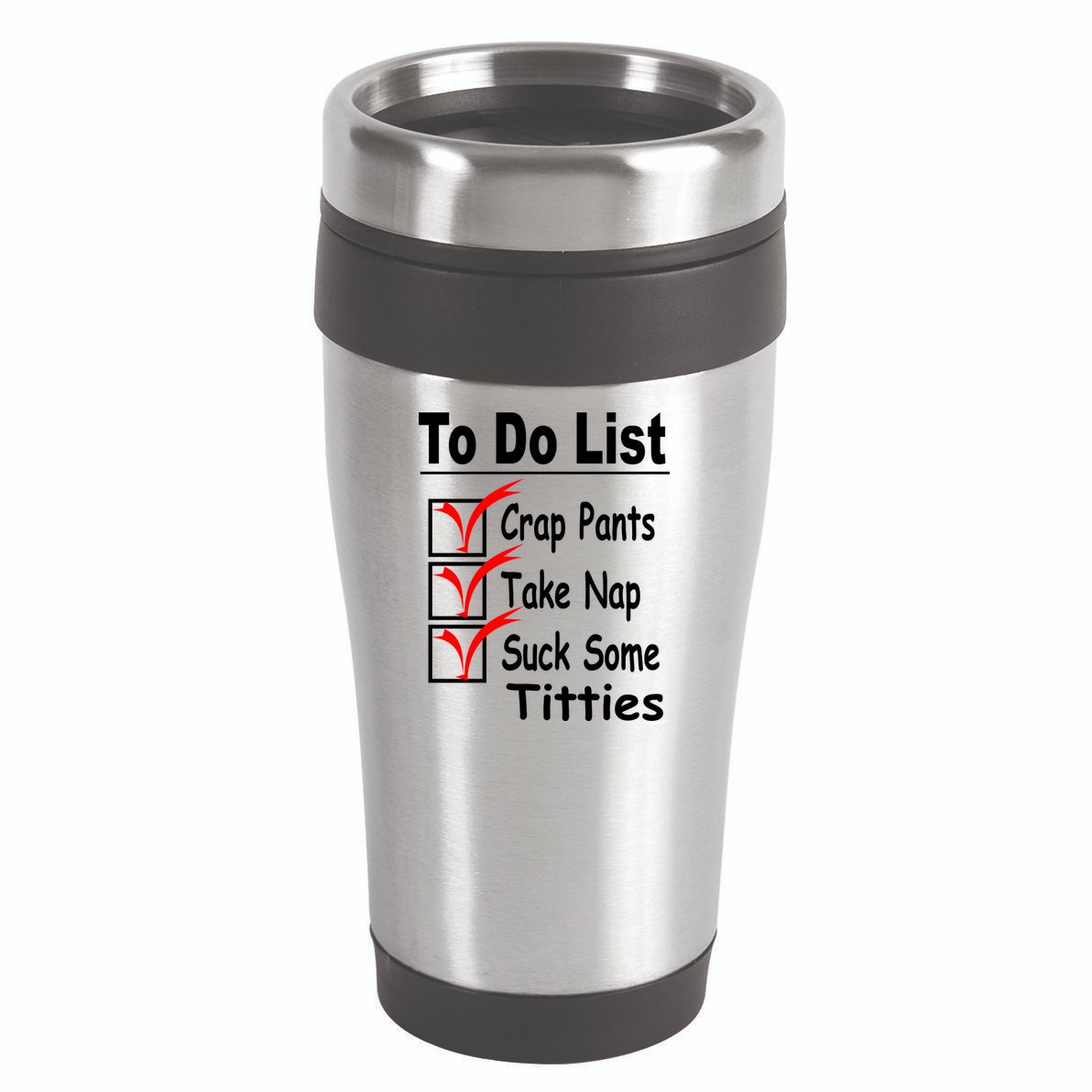 Funny To Do List 16oz Travel Tumbler