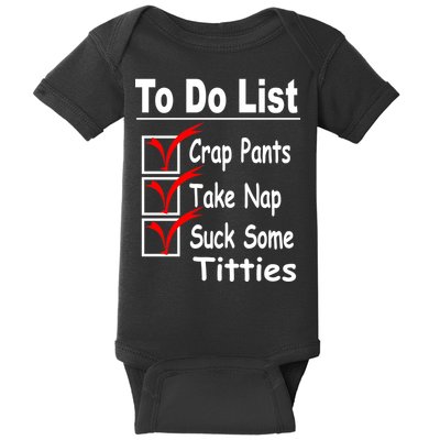 Funny To Do List Baby Bodysuit