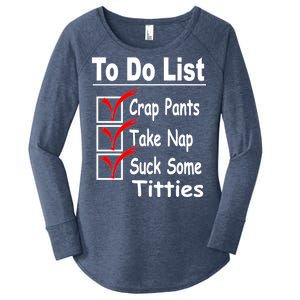 Funny To Do List Women's Perfect Tri Tunic Long Sleeve Shirt