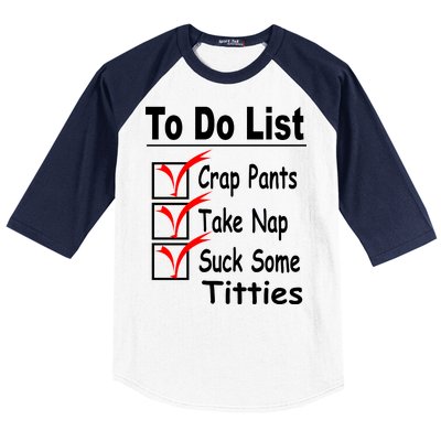 Funny To Do List Baseball Sleeve Shirt