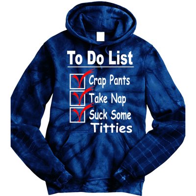 Funny To Do List Tie Dye Hoodie