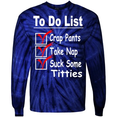 Funny To Do List Tie-Dye Long Sleeve Shirt