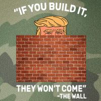 Funny Trump If You Built The Wall They Won't Come  Legacy Tie Dye Trucker Hat